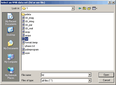 Open file dialogue