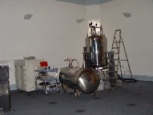 Photo of the 600 MHz Proton Frequency NMR Spectrometer, in LC Miall building Level 4